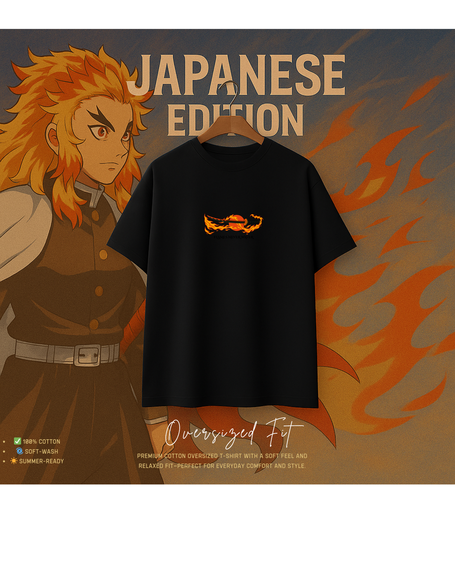 Flame Hashira – Rengoku Spirit Tee