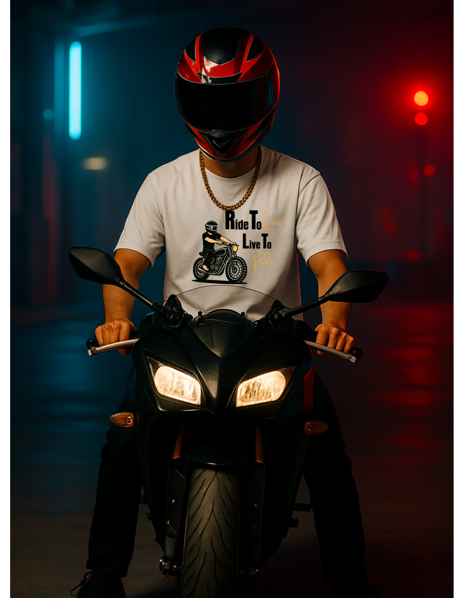 Ride To Live, Live To Ride – Biker Edition Tee