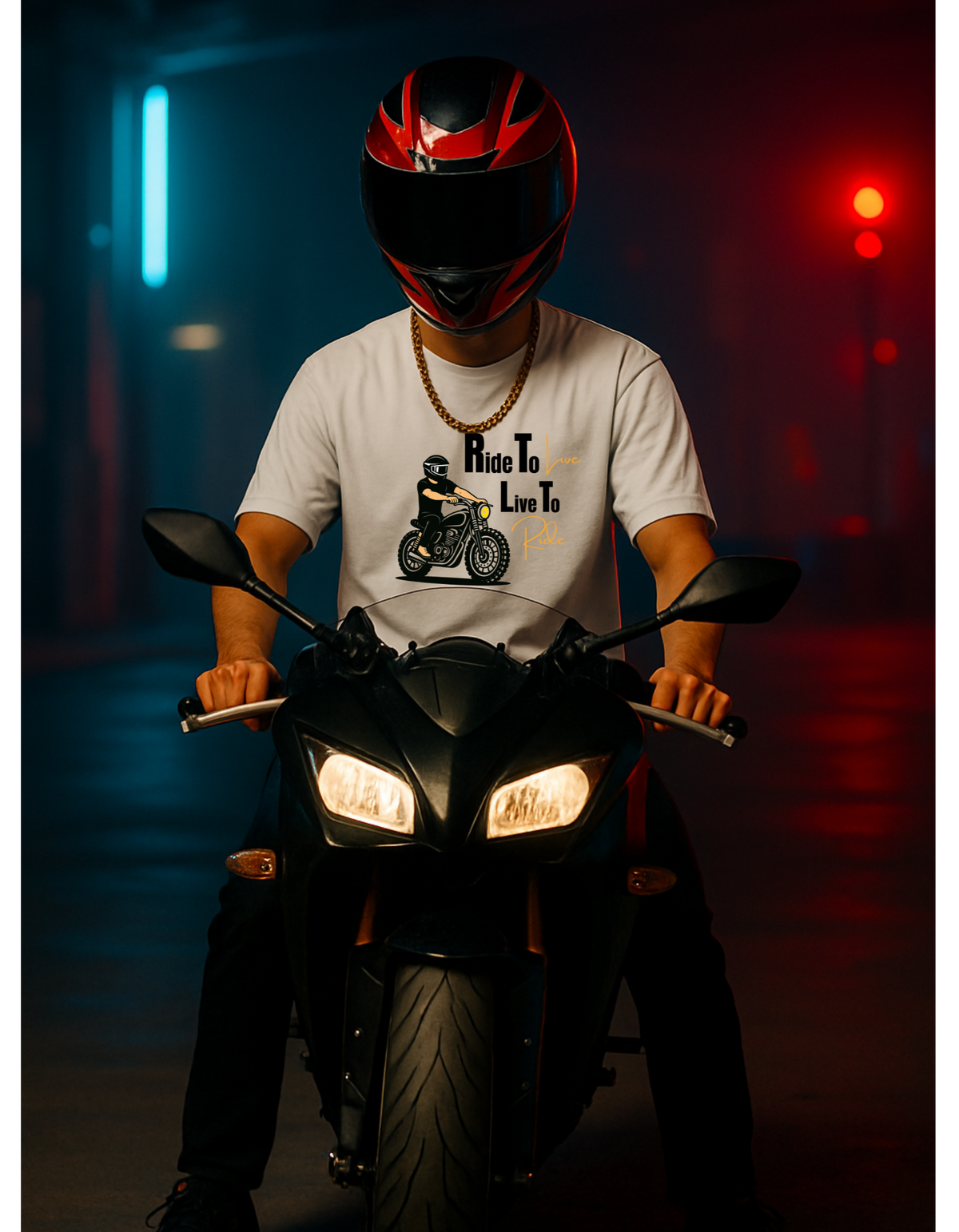 Ride To Live, Live To Ride – Biker Edition Tee